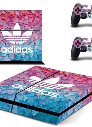 Комплект наклейок для ps4 fat "adidas"