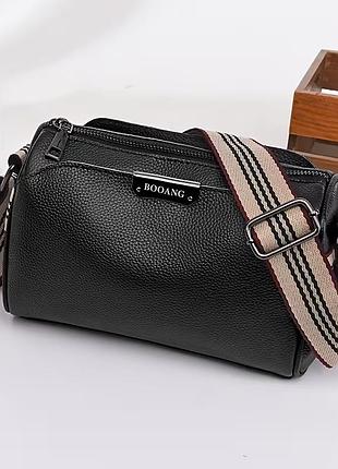 Елегантна жіноча 👜 слінг-сумка через плече з натуральної шкіри