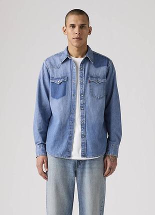 Джинсовая рубашка levi's