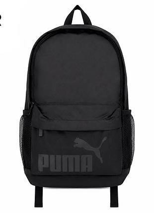 Мужской городской рюкзак puma черный с принтом, спортивный рюкзак для школы, учебы и повседневного использования