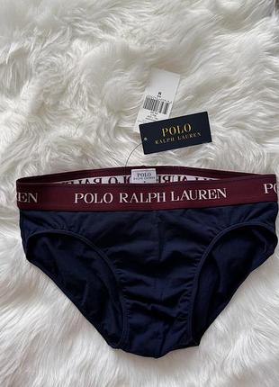 Чоловічі брендові труси-сліпи (плавки) polo ralph lauren з еластичної бавовни, розмір м