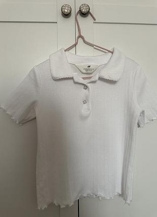 Поло з ажурного трикотажу h&m 4-6 (110/116)