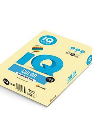 Цветная бумага&nbsp;iq color&nbsp;a4 80 г/м2 500 листов желтый