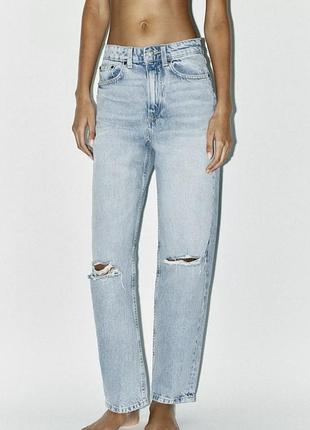 Жіночі супер стильні джинси/штани/брюки zara мом.