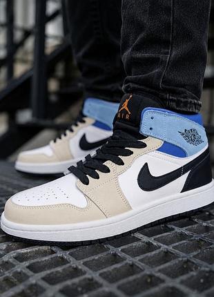 Мужские кроссовки nike air jordan. кожа ( 42 размер )