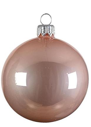 Набір скляних куль для ялинки pink, 4 шт, 10 см, 11.5495 набір ялинкових куль blush pink, 4 шт, 10 см, 11.5495 nai