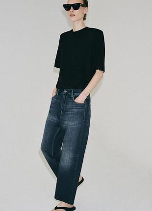 Свободные джинсы loose от zara, 36, 38, 40р, оригинал