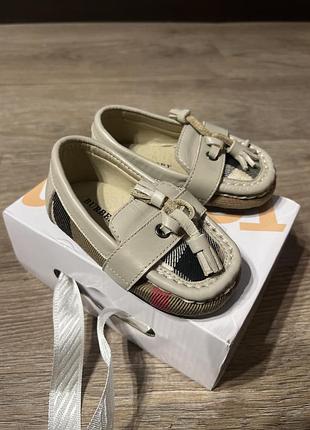Мокасини burberry в клітинку