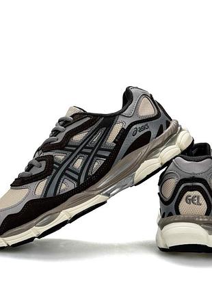 Жіночі кросівки asics gel-nyc w gtx beige brown grey