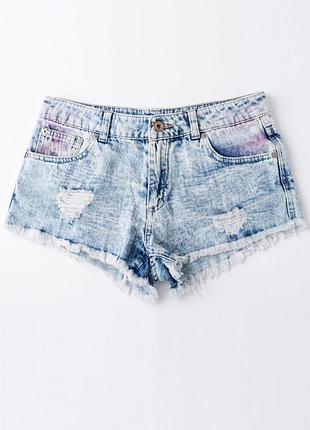 Шорты джинсовые 42 голубые pull & bear