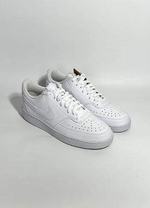 Оригінал кросівки нові чоловічі nike court vision lo nn dh2987-100 оригинал найк кроссовки кеди білі 42.5 43 44