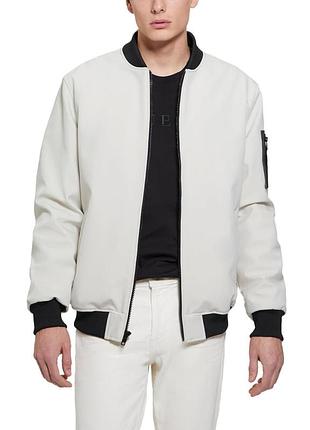 Мужской бомбер guess с капюшоном