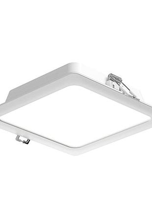 Led светильник - dl-s 9w 720lm 4000k 120° 145х145ххх29.5мм квадратный врезной (grunhelm)