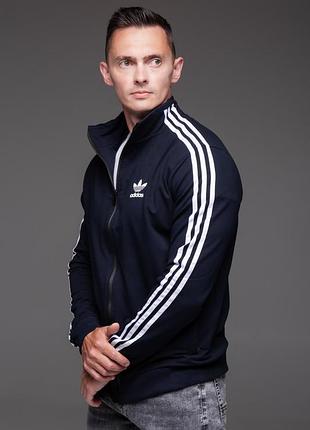 Мужская кофта олимпийка adidas синяя 5