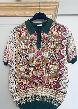 Поло etro  з 100% шовку і  вовни made in italy 🇮🇹 оригінал