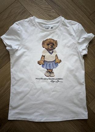 Оригінальна футболка polo ralph lauren з культовим ведмедиком polo bear