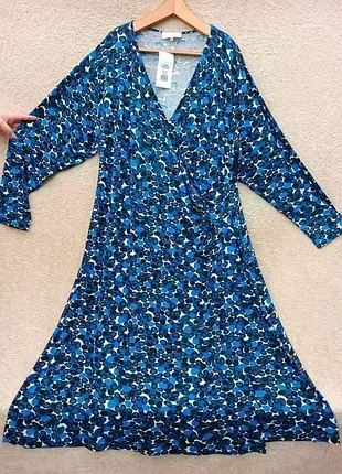 Платье на запах,р54-56💙💙💙