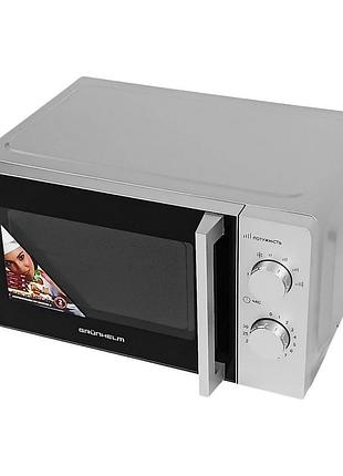 Микроволновая печь - 20mx708-g (серая) 20л, 700 вт, мех. (grunhelm)
