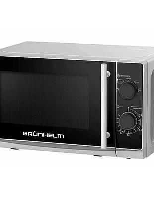 Микроволновая печь - 20mx730-g(серый) 20л, 700 вт, мех. (grunhelm)