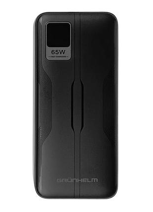 Power bank, портативна батарея 40.000 mah, для ноутбуків, чорний - gp-40blt (grunhelm)