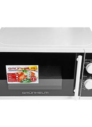 Микроволновая печь - 20mx730-w (белая) 20л, 700 вт, мех. (grunhelm)