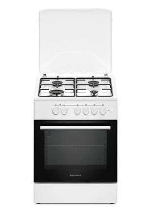 Плита газоэлектр. 60см - am6611w, біла (grunhelm)