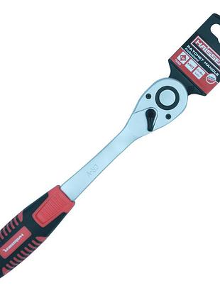 (70260) ручка-тріскачка 1/2" 90 зубців з підвіскою haisser