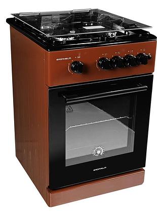Плита газова 50см - g4fg5612brb, коричнева (grunhelm)