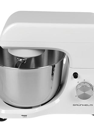 Кухонна машина gkm0019w, 1300-1500 вт, 8 швидкостей, біла (grunhelm)
