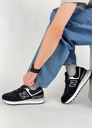 Мужские кроссовки new balance 574 classic 1948x black white