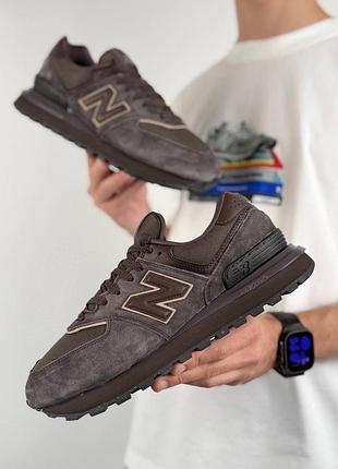 Мужские кроссовки new balance 574 classic 1977x chocolate brown