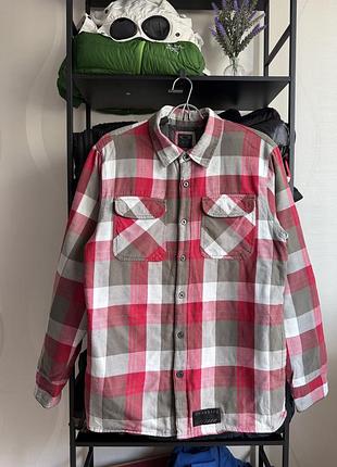Чоловіча утеплена сорочка/ куртка oakley quilt flannel overshirt