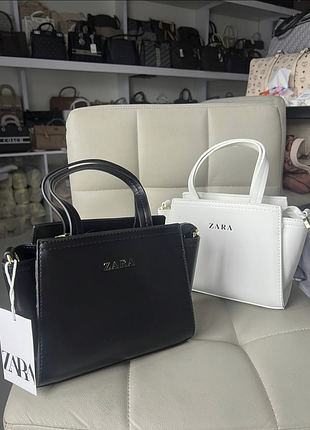 Женская сумка zara, сумка зара, сумка на плечо, сумка через плечо чорний