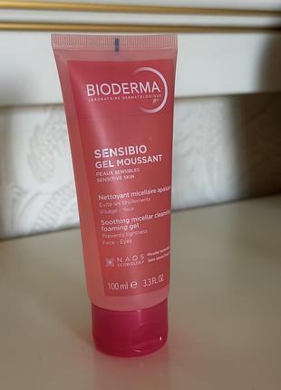 Очищуючий гель bioderma sensibio сансибіо 100 мл