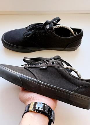 Черные текстильные кеды vans atwood canvas