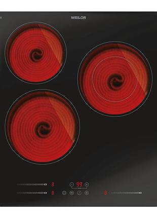Поверхня склокерамічна weilor whc 445 black