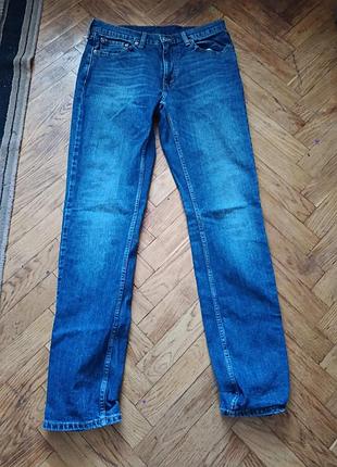 Синие джинсы levi's skinny оригинал размер м( w32, l34 )
