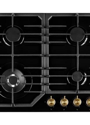 Поверхня газова на склі perfelli vintage gw69c nero