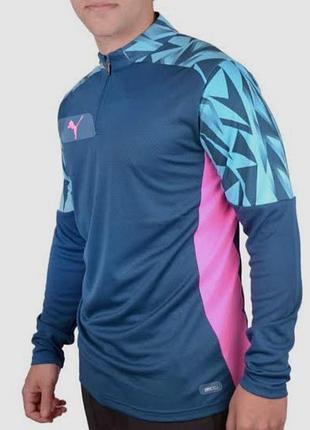 Футбольная кофта puma individual final 1/4 zip