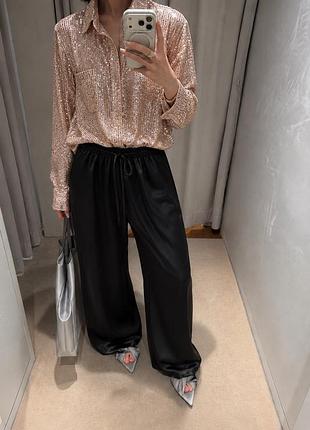 Zara костюм з брюками палаццо