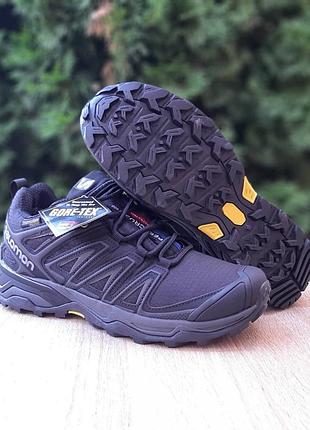 Salomon speedcross 3 pro gore-tex thinsulate черные серая надпись