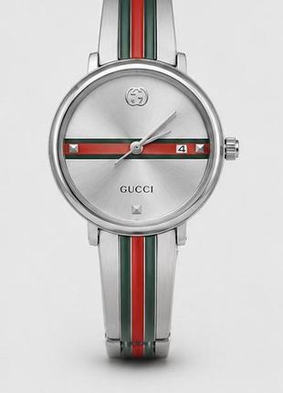 Женские часы gucci a101 silver серебристые