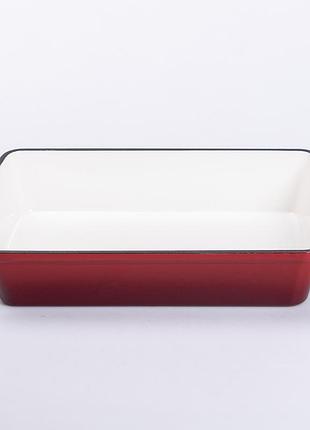 Форма для запекания чугунная 3 л красный yiwu hp-flg-16 red