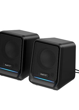Стерео колонки havit sk767 usb 10wrgb black