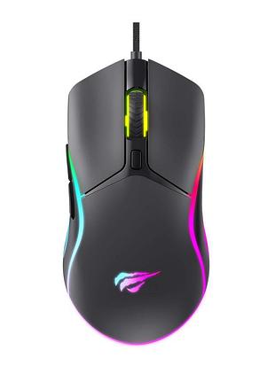 Игровая мышь проводная havit hv-ms1029 usb black