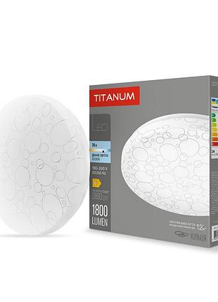 Led светильник настенно-потолочный titanum 24w 5000k кольца