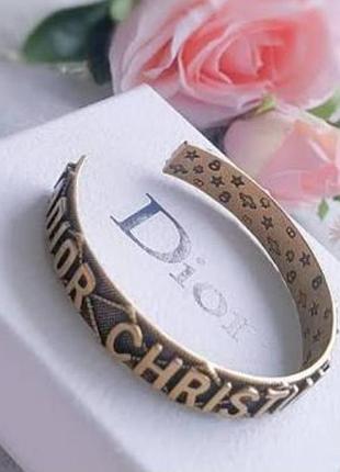 Браслет-каф діор christian dior gold люкс якість