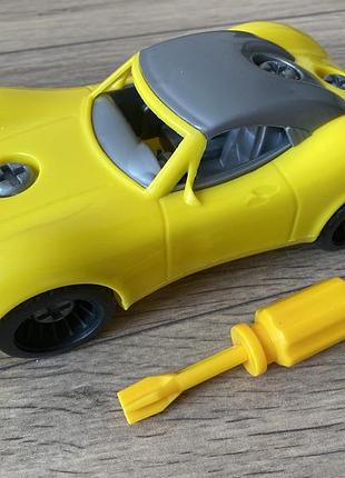 Машинка конструктор ретро з викруткою 19,5 см toy’s plast