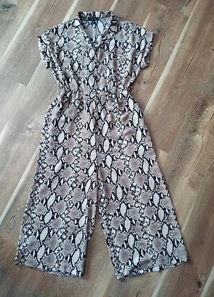 Комбінезон у зміїний принт від new look