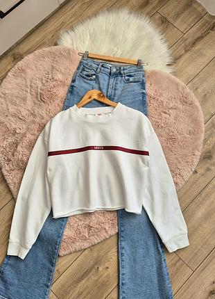 Хлопковый женский свитшот levi's
